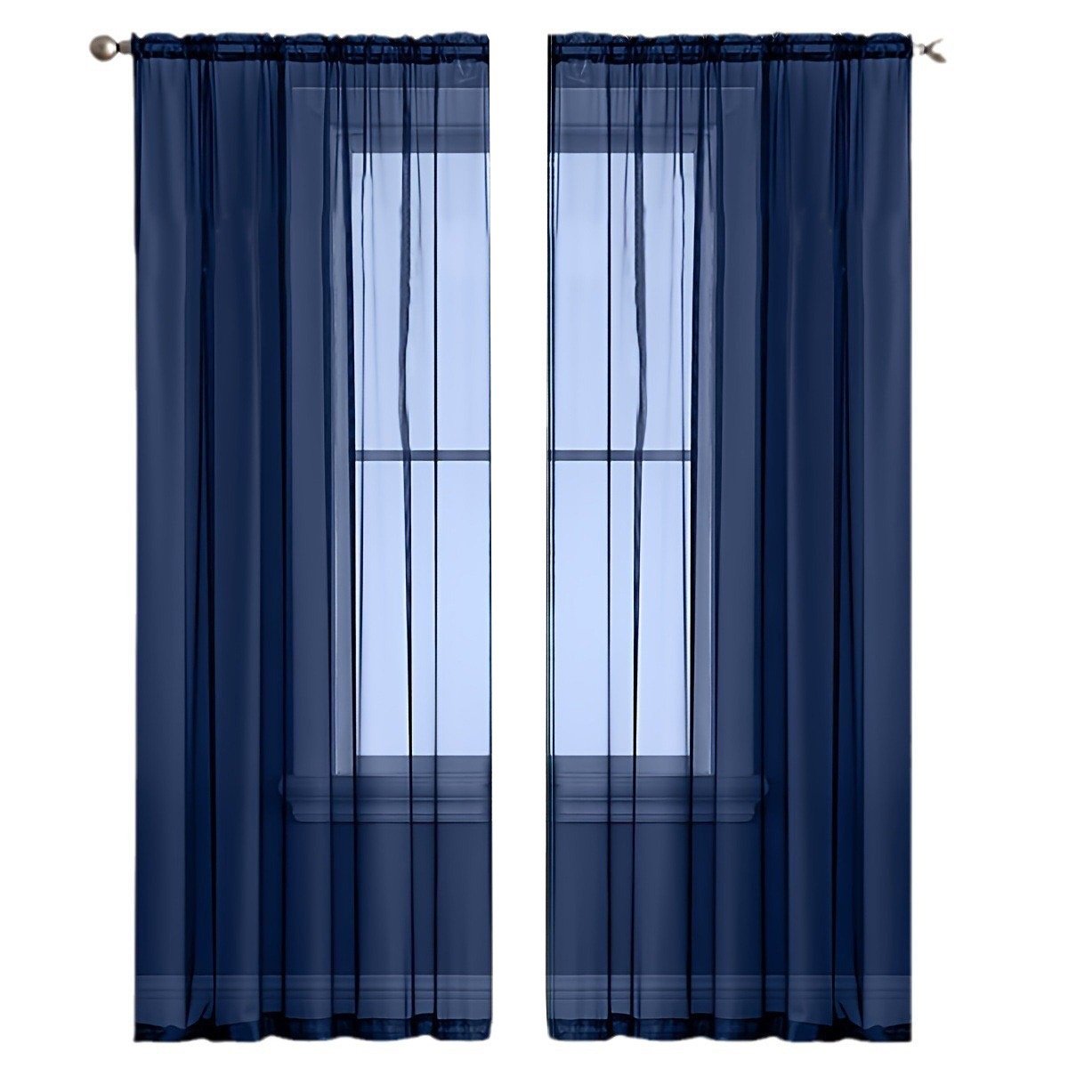 Sheer Curtain Fabric 100% Polyester fabric texture view 4
