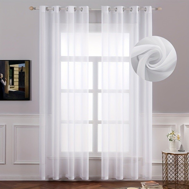 Sheer curtain fabric supplier in China - Sheer Curtain Fabric 100% Polyester
