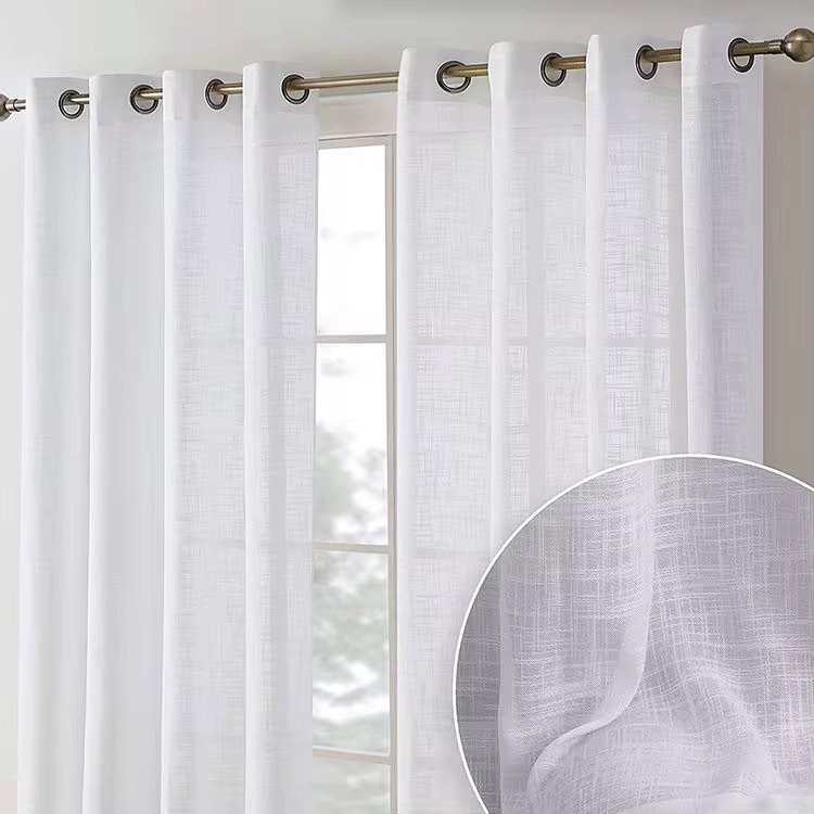 Sheer curtain fabric supplier in China - Sheer Curtain Fabric 100% Polyester