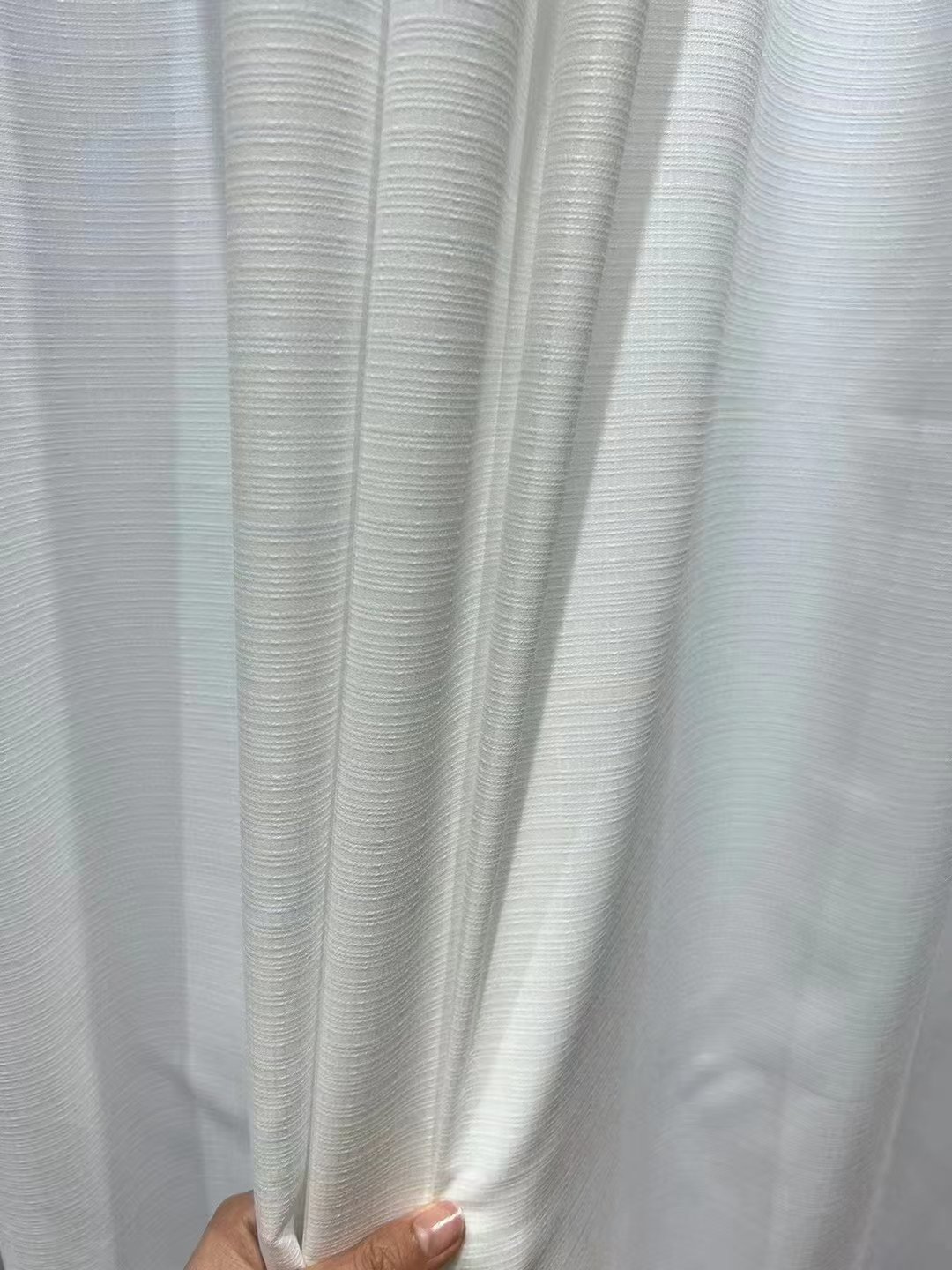 Sheer Curtain Fabric 100% Polyester fabric texture view 6
