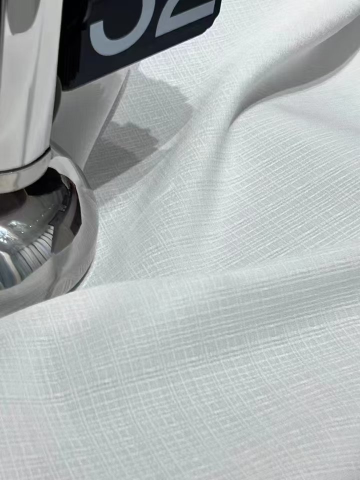 Sheer Curtain Fabric 100% Polyester fabric texture view 3