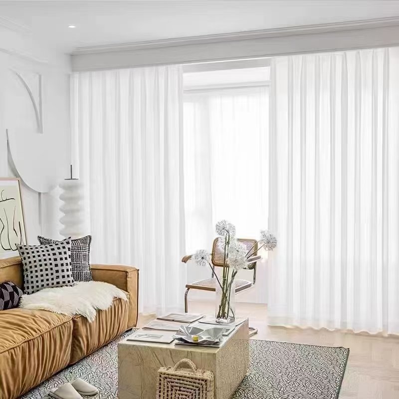 Sheer curtain fabric supplier in China - Sheer Curtain Fabric 100% Polyester