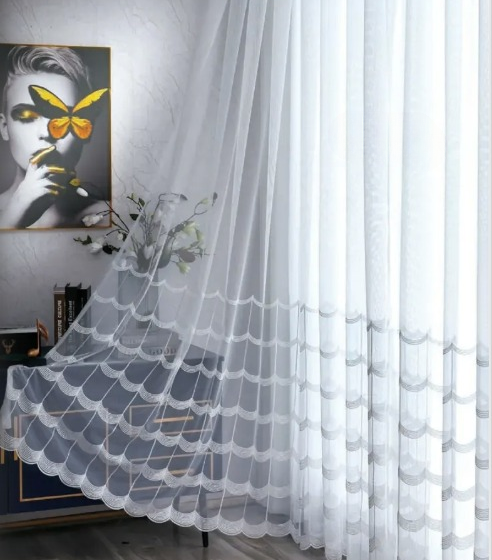 Sheer curtain fabric supplier in China - Sheer Curtain Fabric 100% Polyester