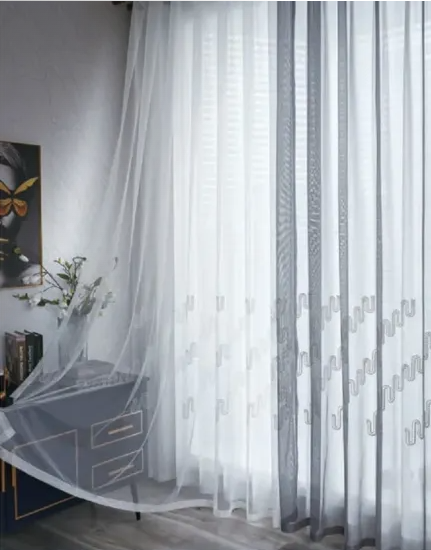 Sheer curtain fabric supplier in China - Sheer Curtain Fabric 100% Polyester