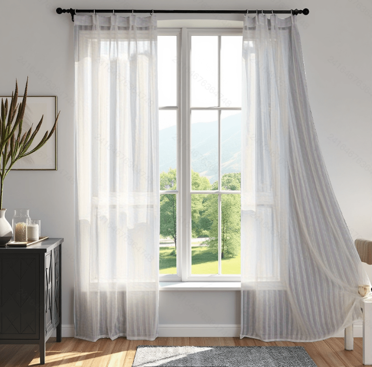 Ready Made curtain fabric supplier in China - Sheer Curtain 061