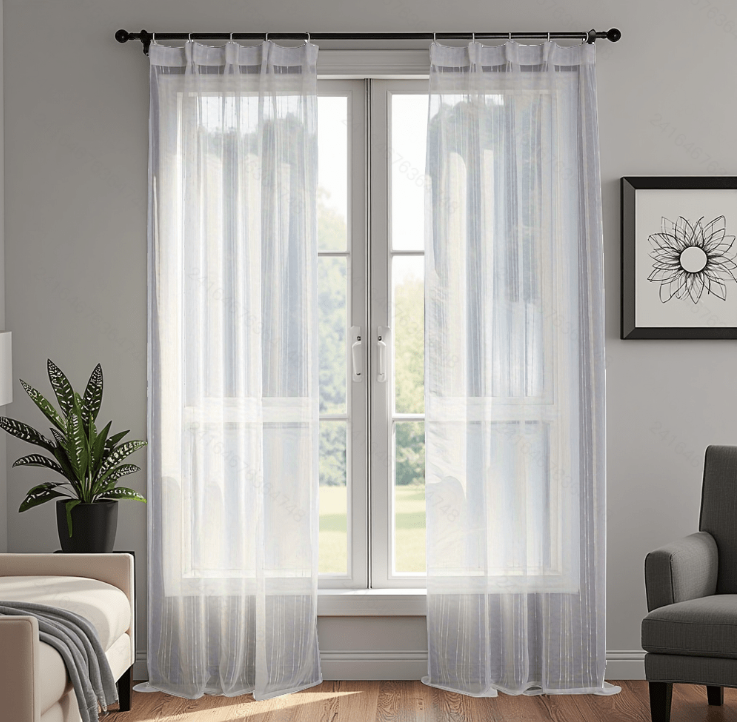 Ready Made curtain fabric supplier in China - Sheer Curtain 067