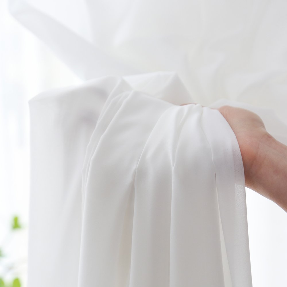 Sheer Curtain Fluffy Snow Sheer fabric texture view 3