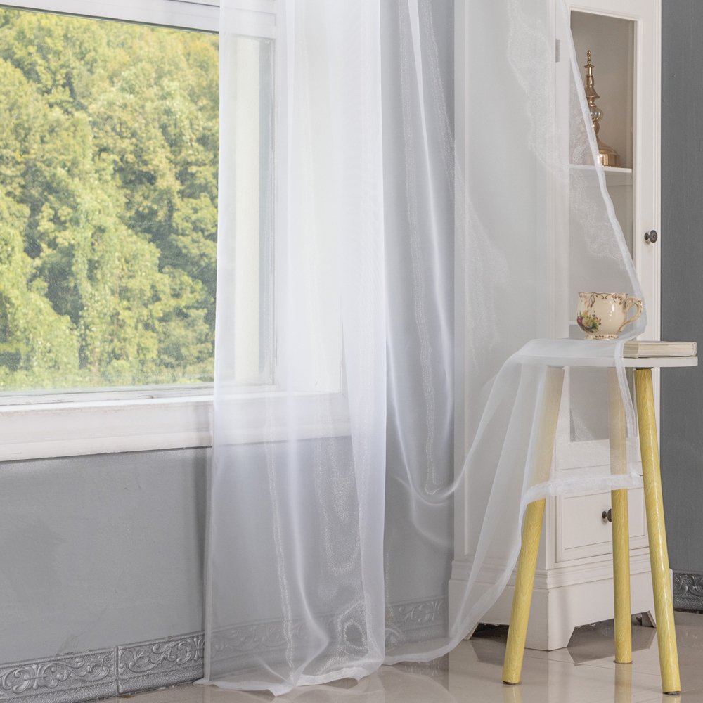 Ready Made curtain fabric supplier in China - Sheer Curtain Terylene Sheer