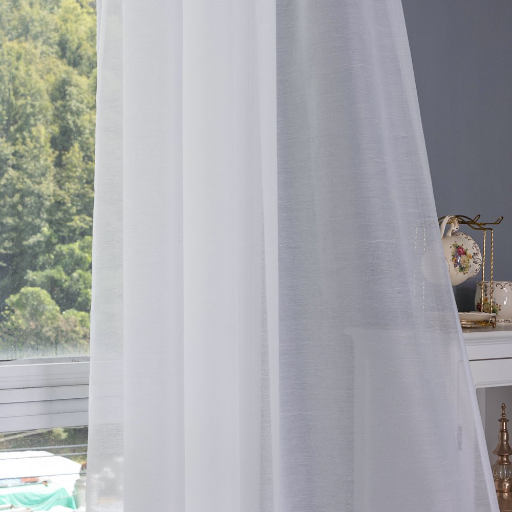 Sheer Curtain Jacquard Sheer fabric texture view 2