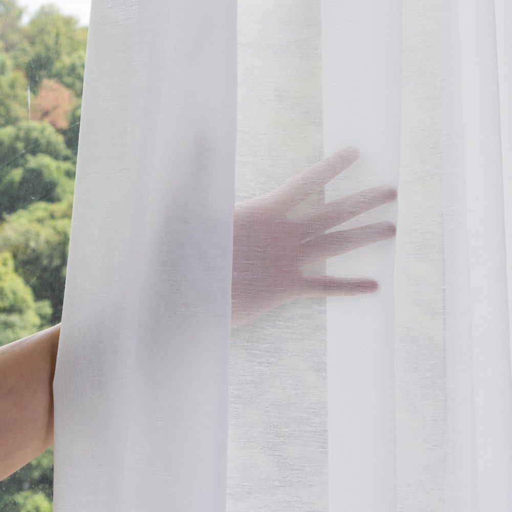 Sheer Curtain Jacquard Sheer fabric texture view 3