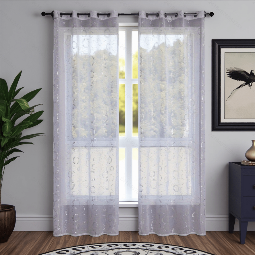 Ready Made curtain fabric supplier in China - Sheer Curtain Circle Rings