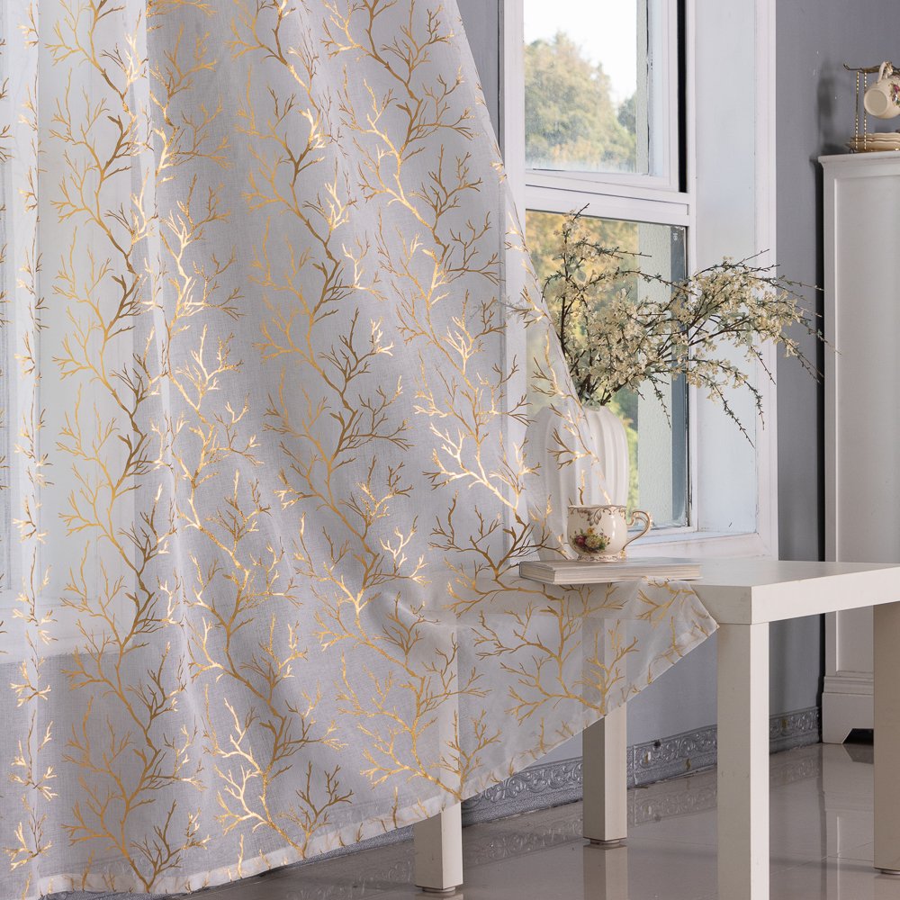 Sheer Curtain Y001 fabric texture view 2
