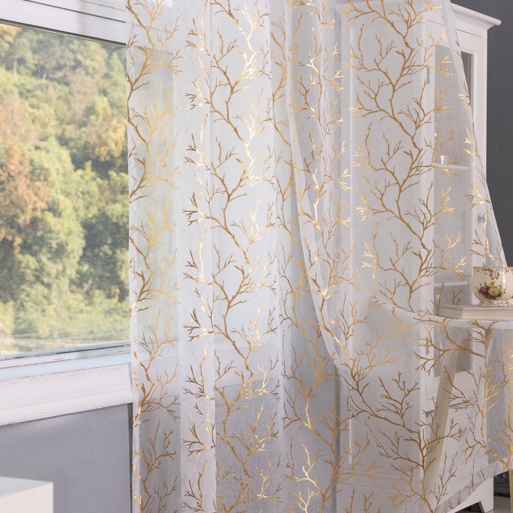Sheer Curtain Y001 fabric texture view 3