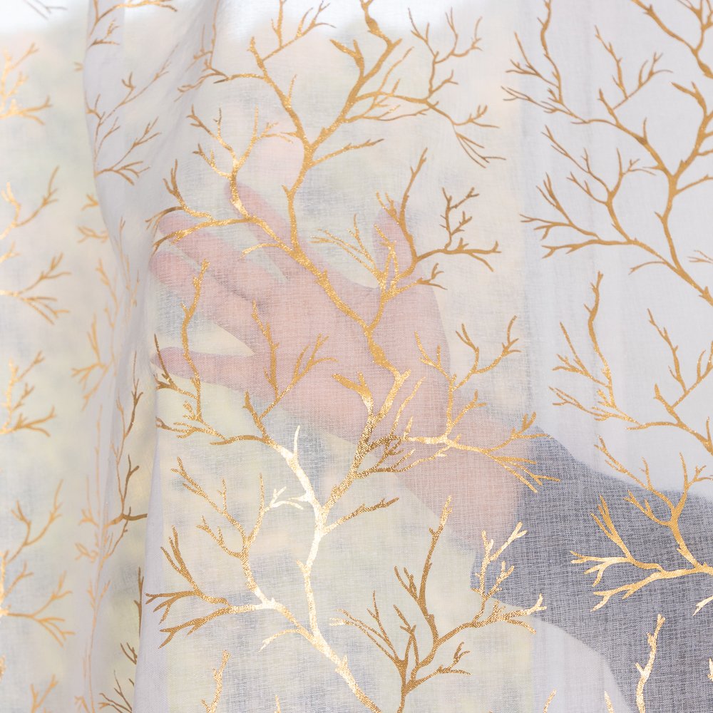 Sheer Curtain Y001 fabric texture view 4