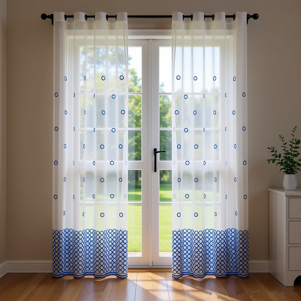 Ready Made curtain fabric supplier in China - Sheer Curtain Bubbles