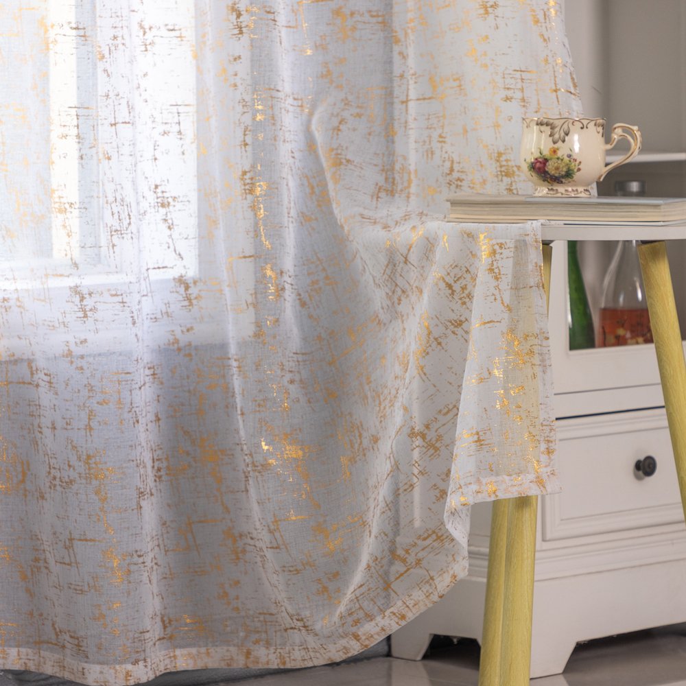 Sheer Curtain Y002 fabric texture view 2