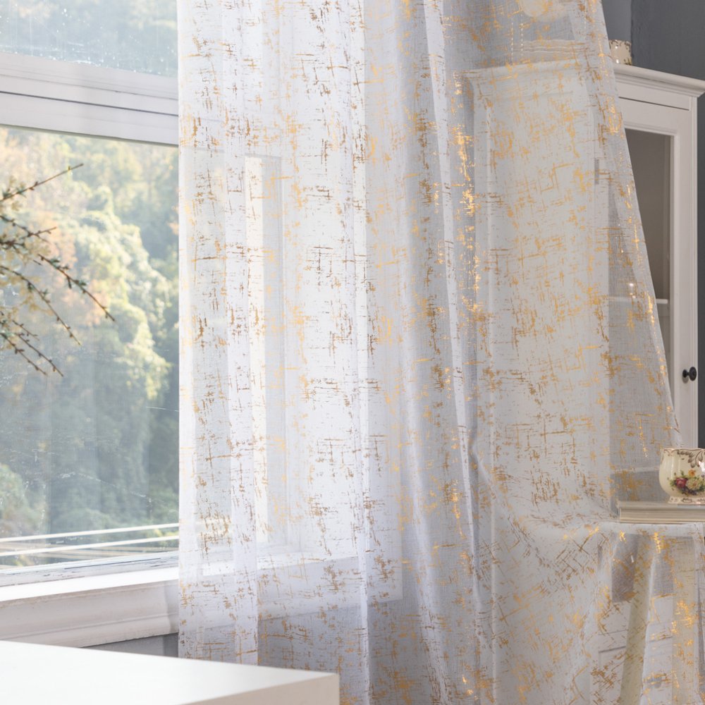 Sheer Curtain Y002 fabric texture view 3