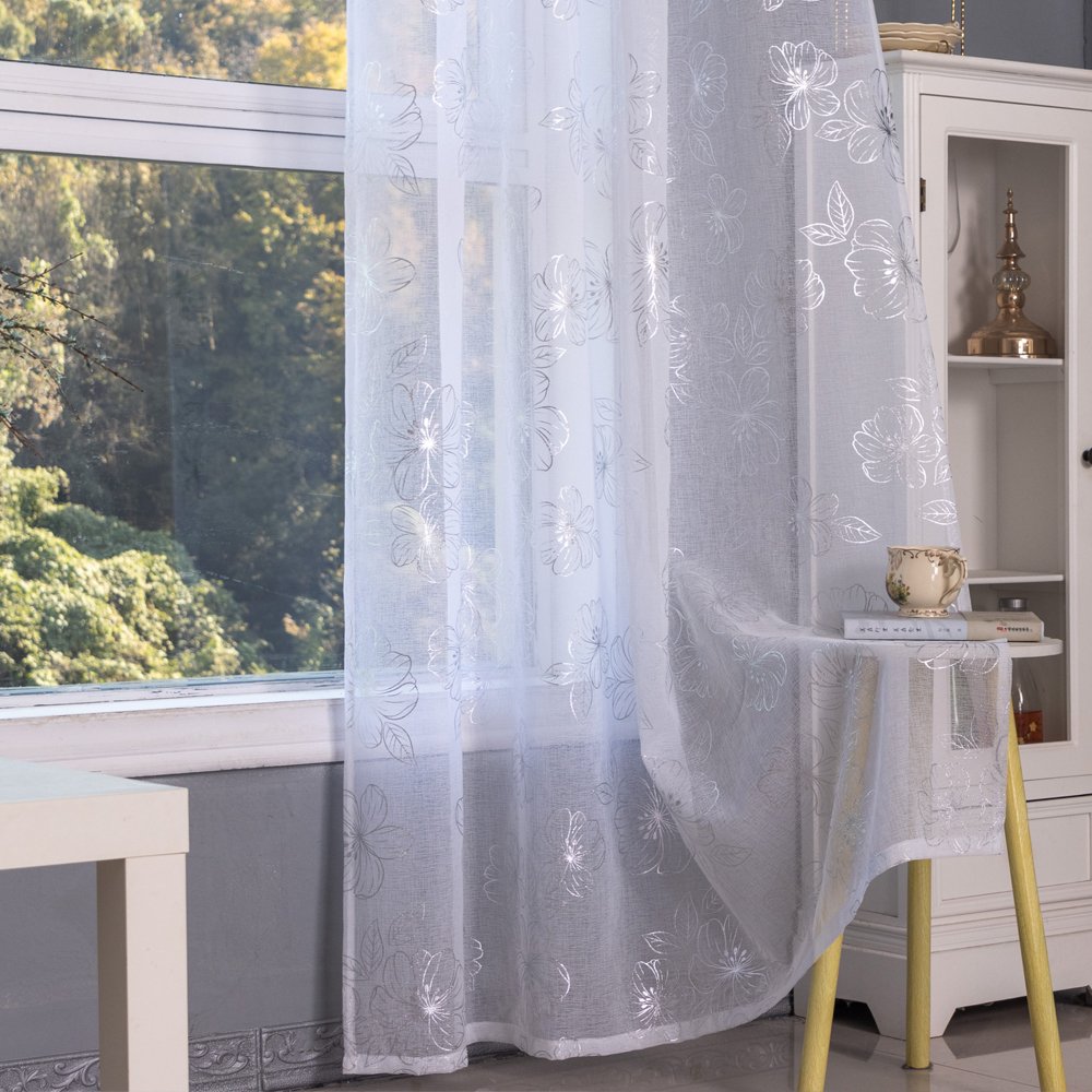 Sheer Curtain Y004 fabric texture view 3