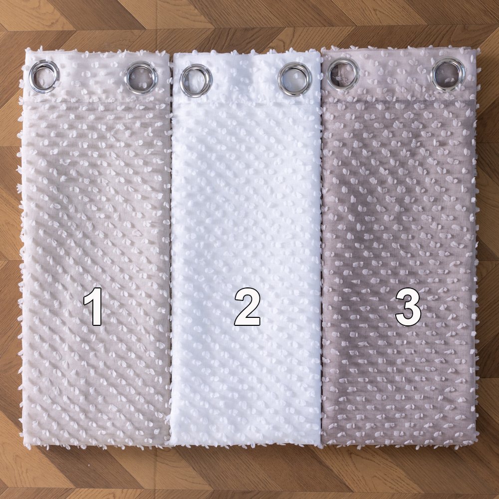 Sheer Curtain J003 fabric texture view 4
