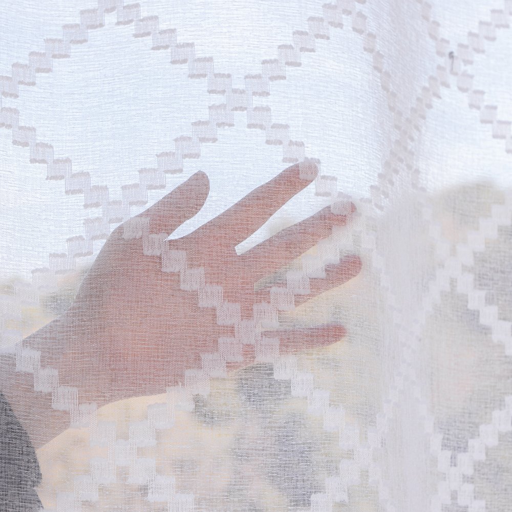 Sheer Curtain J004 fabric texture view 3