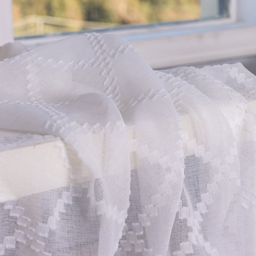Sheer Curtain J004 fabric texture view 4